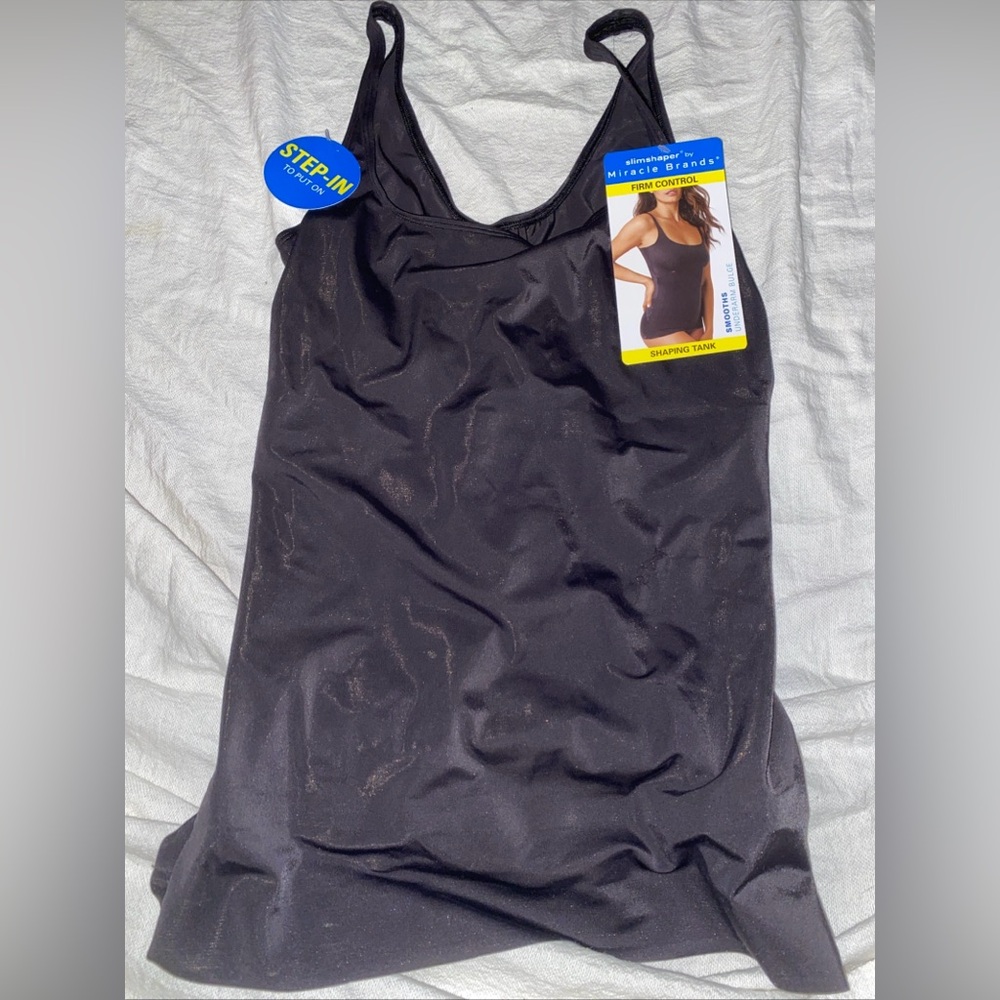 slimshaper by miracle brands Shaping Tank Top Black Size XXL